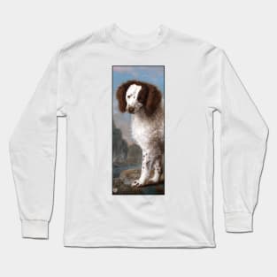 Water Spaniel on a hill by George Stubbs Long Sleeve T-Shirt